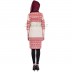 Womens kurta - Khadi with Red graphics print Womens kurta - Khadi with Red graphics print